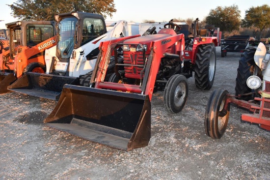 MAHINDRA 4025 TRACTOR W/ MAHINDRA LOADER (SERIAL # MBCN5010) (SHOWING APPX 71 HOURS, UP TO THE BUYER