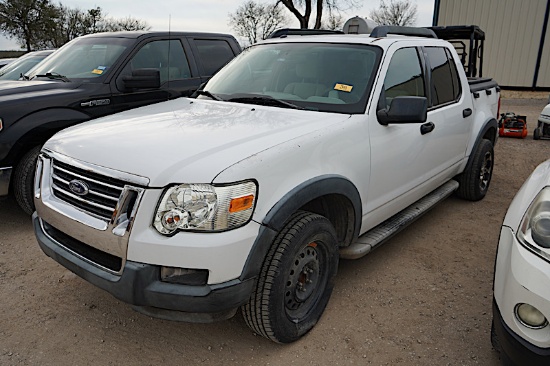 2007 FORD SPORT TRAC PICKUP (VIN # 1FMEU31K57UA13899) (SHOWING APPX 183,584 MILES, UP TO THE BUYER T