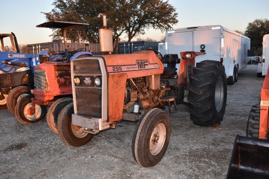 MF 255 TRACTOR (HYDRAULIC PUMP MAKING NOISE) (SERIAL # 9A338529) (SHOWING APPX 711 HOURS, UP TO THE