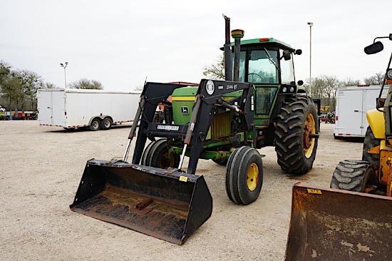 JD 4440 TRACTOR W/ BUSH HOG 2846QT  LOADER (SERIAL # 064149RW) (UNKNOWN HOURS) (K)
