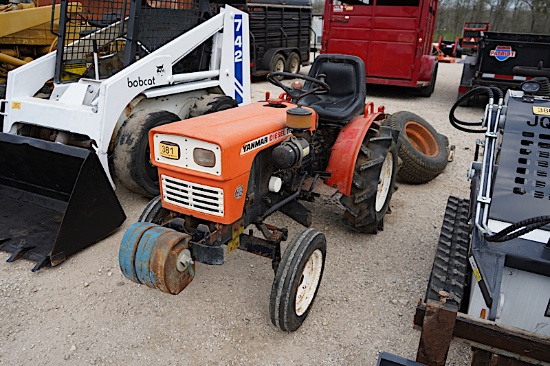 YANMAR YM165 TRACTOR W/ MOWER DECK AND TIRES (DIESEL) (SERIAL # 165-20228) (SHOWING APPX 446 HOURS,