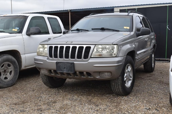2000 GRAND CHEROKEE LIMITED (VIN # 1J4G258N2YC319653) (SHOWING APPX 159,500 MILES, UP TO THE BUYER T