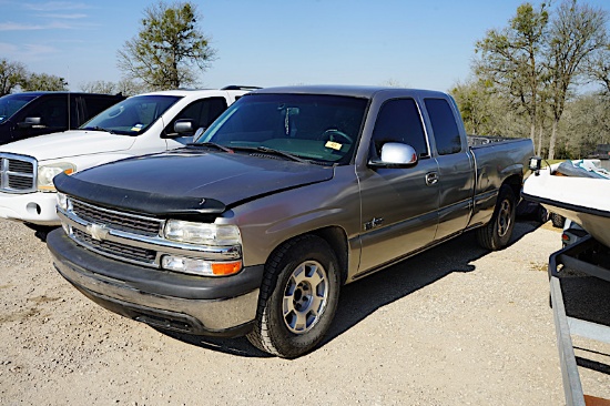 2001 CHEVROLET 1500 PICKUP (VIN # 2GCEC19T911151456) (SHOWING APPX 229,212 MILES, UP TO THE BUYER TO