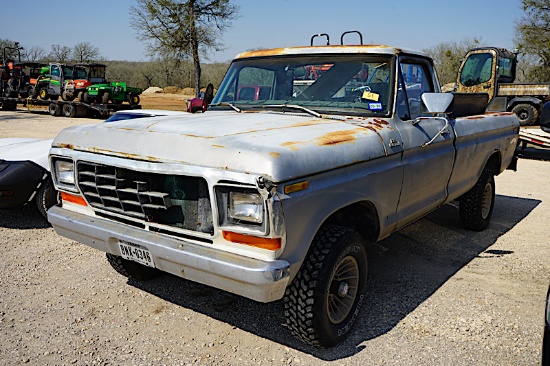 1978 FORD F150 PICKUP 4X4 PICKUP (VIN # F14BUBG1558) (SHOWING APPX 69,946 MILES, UP TO THE BUYER TO