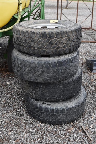 4 - 285 - 75R17 TIRES AND RIMS