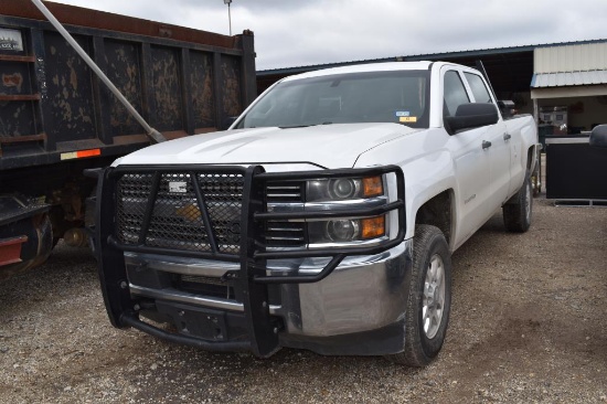 2018 CHEVROLET 2500HD PICKUP (VIN # 1GC1KUEG9JF197146) (SHOWING APPX 225,960 MILES, UP TO THE BUYER