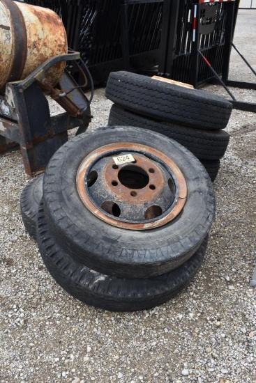 6 - 8.25 X 20 TIRES AND WHEELS