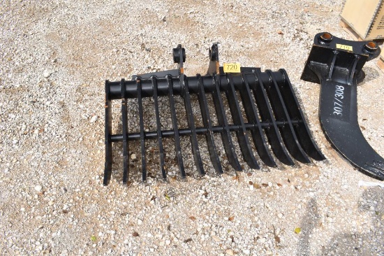 44" EXCAVATOR RAKE