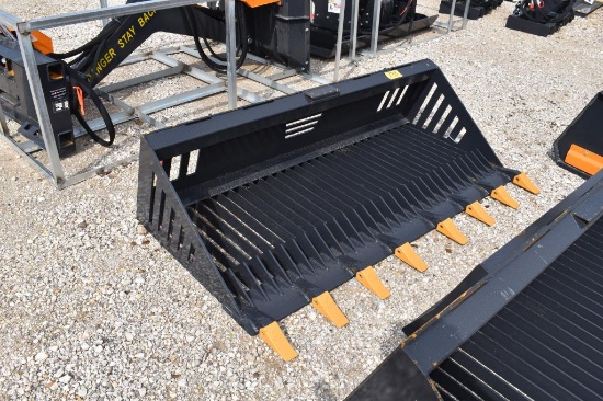 72" SKID STEER ROCK BUCKET