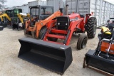 MF 255 TRACTOR W/ MF LOADER (SERIAL # 9A325695) (SHOWING APPX 3,089 HOURS, UP TO THE BUYER TO DO THE
