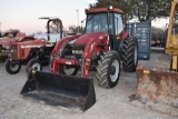 CASE IH JX95 TRACTOR W/ WOODS LU126 LOADER (SERIAL # HFJ043300) (SHOWING APPX 1,468 HOURS, UP TO THE