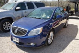 2013 BUICK VERANO CAR (NOT RUNNING) (VIN # 1G4PS5SK8D4101849) (SHOWING APPX 134,956 MILES, UP TO THE