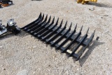 6' SKID STEER ROOT RAKE