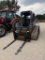 JD 323E SKID STEER W/ PALLET FORK (PUSH BUTTON START) (SERIAL # 1T0323EJVEJ265807) (SHOWING APPX 3,6