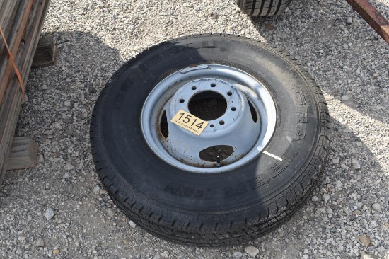 LT235/85R16 TIRE AND WHEEL