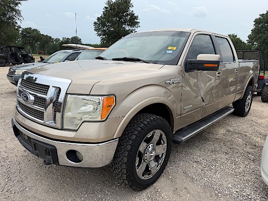 2011 FORD F150 PICKUP 4X4 (NOT RUNNING) (VIN # 1FTFW1ET2BFA84906) (UNKNOWN MILES, UP TO THE BUYER TO