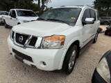 2010 NISSAN ARMADA PLATINUM (NO KEYS) (NOT RUNNING) (VIN # 5N1BA0NF5AN621205) (UNKNOWN MILES) (TITLE