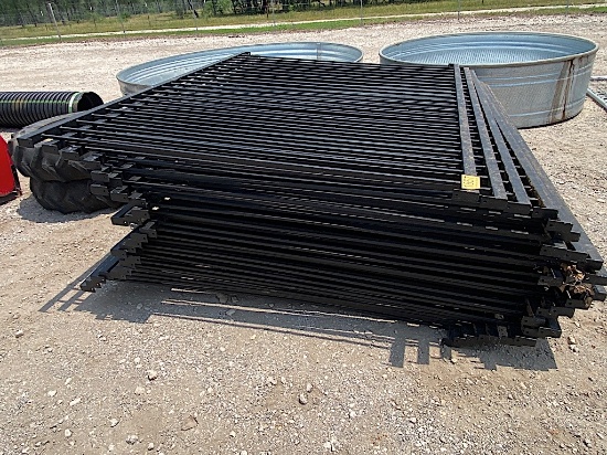 25 - 8' WROUGHT IRON FENCE PANELS