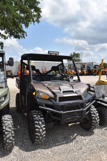 2017 POLARIS RANGER 1000 SIDE BY SIDE (VIN # 4XARTE995H8554183) (SHOWING APPX 1,215 HOURS, UP TO THE