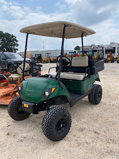 GREEN YAMAHA GOLF CART (GAS) (SERIAL # JW6-300110) (K)