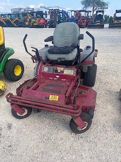 YAZOO-KEES ZERO TURN MOWER (SERIAL # UNKNOWN) (KEY STUCK IN THE MOWER) (NK)