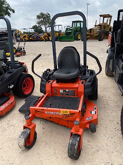"KUBOTA Z122RKW ZERO TURN MOWER (NO KEY) (NOT RUNNING) (SERIAL # 29640) (SHOWING APPX 108 HOURS, UP