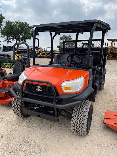 "KUBOTA RTV X1140 (SERIAL # 24608) (SHOWING APPX 2,551 HOURS, UP TO THE BUYER TO DO THEIR DUE DILIGE