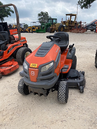 "HUSQVARNA YTH24K54 RIDING MOWER (SERIAL # 06182A001873) (SHOWING APPX 313 HOURS, UP TO THE BUYER TO