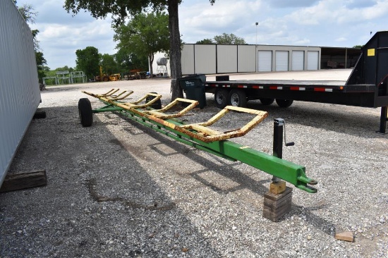 5 BALE HAY TRAILER (PLATE # GGRP48) (REGISTRATION RECEIPT ON HAND AND WILL BE MAILED CERTIFIED WITHI