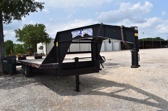 2021 20' + 5' DOVE TEXAS BRAGG GOOSENECK TRAILER (VIN # 17XFG2527M1105726) (TITLE ON HAND AND WILL B