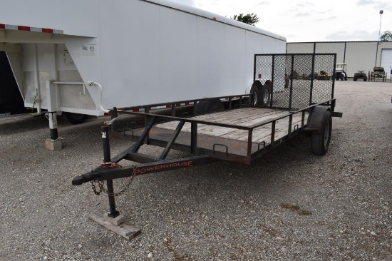 2019 6' X 14' POWERHOUSE LOWBOY TRAILER (1P9BF1416JS694219) (TITLE ON HAND AND WILL BE MAILED CERTIF