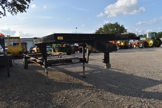 2000 27' GOOSENECK TRAILER FRAME (PLATE # GGPR35) (REGISTRATION RECEIPT ON HAND AND WILL BE MAILED C