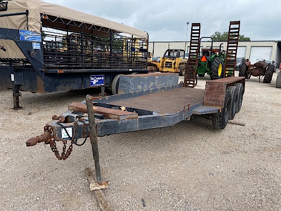 2001 5' X 15' LOWBOY TRAILER (PLATE # 12557M) (REGISTRATION RECEIPT ON HAND AND WILL BE MAILED CERTI