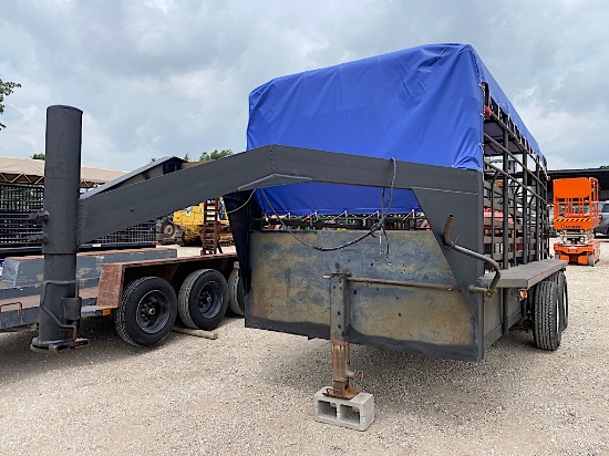 2005 14' X  6' CATTLE TRAILER (PLATE # GGPR39) (REGISTRATION PAPER ON HAND AND WILL BE MAILED CERTIF