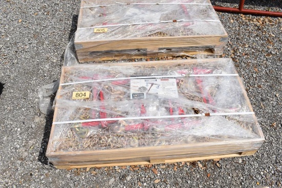 16 - 5/16" X 20' CHAINS AND 8 BOOMERS