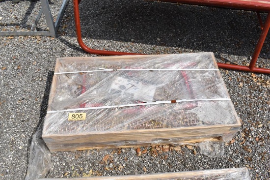 10 - 3/8" X 20' CHAINS AND 5 BOOMERS