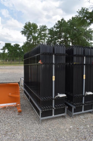 22 - 10' WROUGHT IRON FENCE PANELS W/ 23 POST