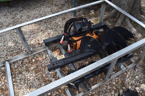 SKID STEER POSTHOLE DIGGER W/ 12" AND 18" AUGER