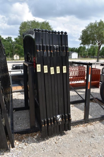 2 - 7' CATTLE WROUGHT IRON GATES