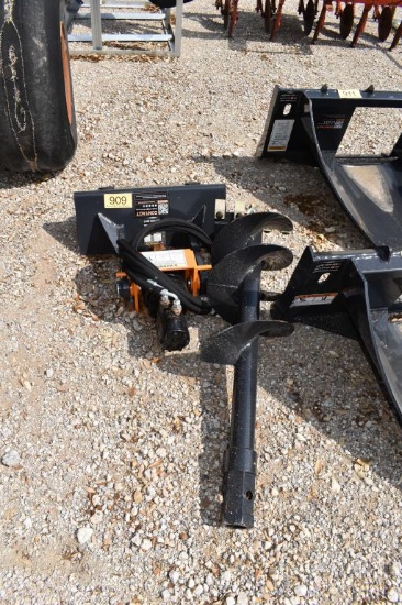 MINI SKID STEER POSTHOLE DIGGER W/ 12" AUGER
