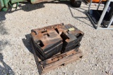 10 TRACTOR WEIGHTS W/ MOUNT BRACKET