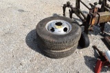 2 - 215 X 85R16 TIRES AND RIMS