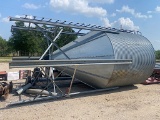8' 3-RING CONE GRAIN BIN W/ 6