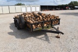 1985 16' LOWBOY TRAILER W/ OAK FIREWOOD (PLATE # GCYT03) (REGISTRATION PAPER ON HAND AND WILL BE MAI