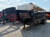 1998 20' X 6' GOOSENECK CATTLE TRAILER (VIN # 49TSG2021W1036465) (REGISTRATION RECEIPT ON HAND AND W