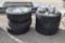 6 - 275 X 70R19.5 TIRES AND RIMS