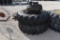 2 - 16.9 X 38 AND 2 - 7.50 X 18 TIRES AND RIMS