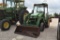 JD 3720 TRACTOR W/ JD 300CX LOADER AND 4' BOX BLADE 3PT (SERIAL # RWCG004012325) (SHOWING APPX 2,026