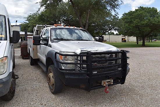 2016 FORD F450 POWERSTROKE 4X4 PICKUP WITH SERVICE BED (VIN # 1FD0X4HT4GEA66156) (SHOWING APPX 170,4
