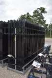 22 - 10' WROUGHT IRON FENCE PANELS W/ 23 POSTS